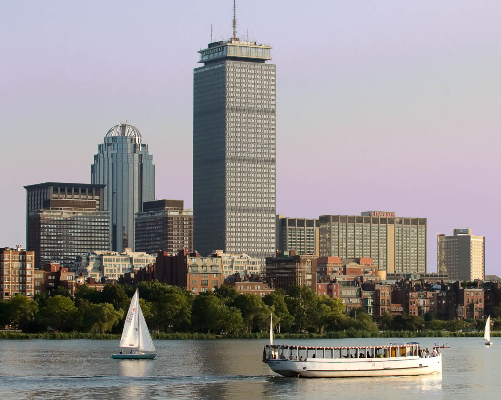 Charles River Boat Boston City View