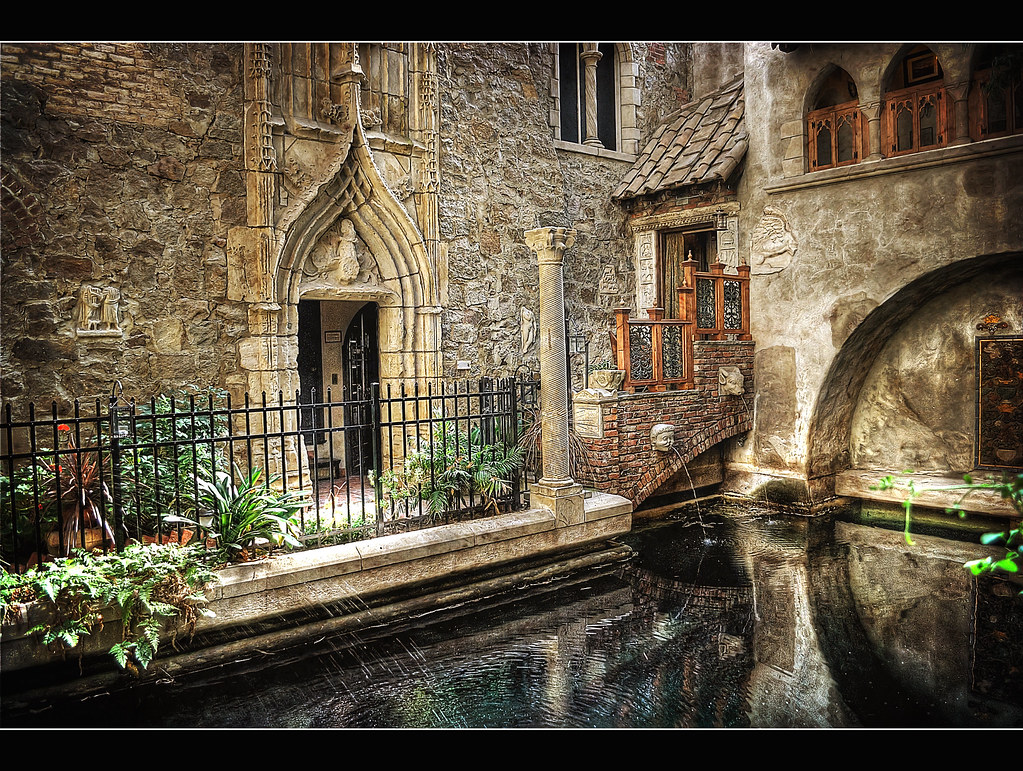 Unique Boston event space with European architecture, a charming courtyard, and tranquil pond, perfect for memorable occasions.